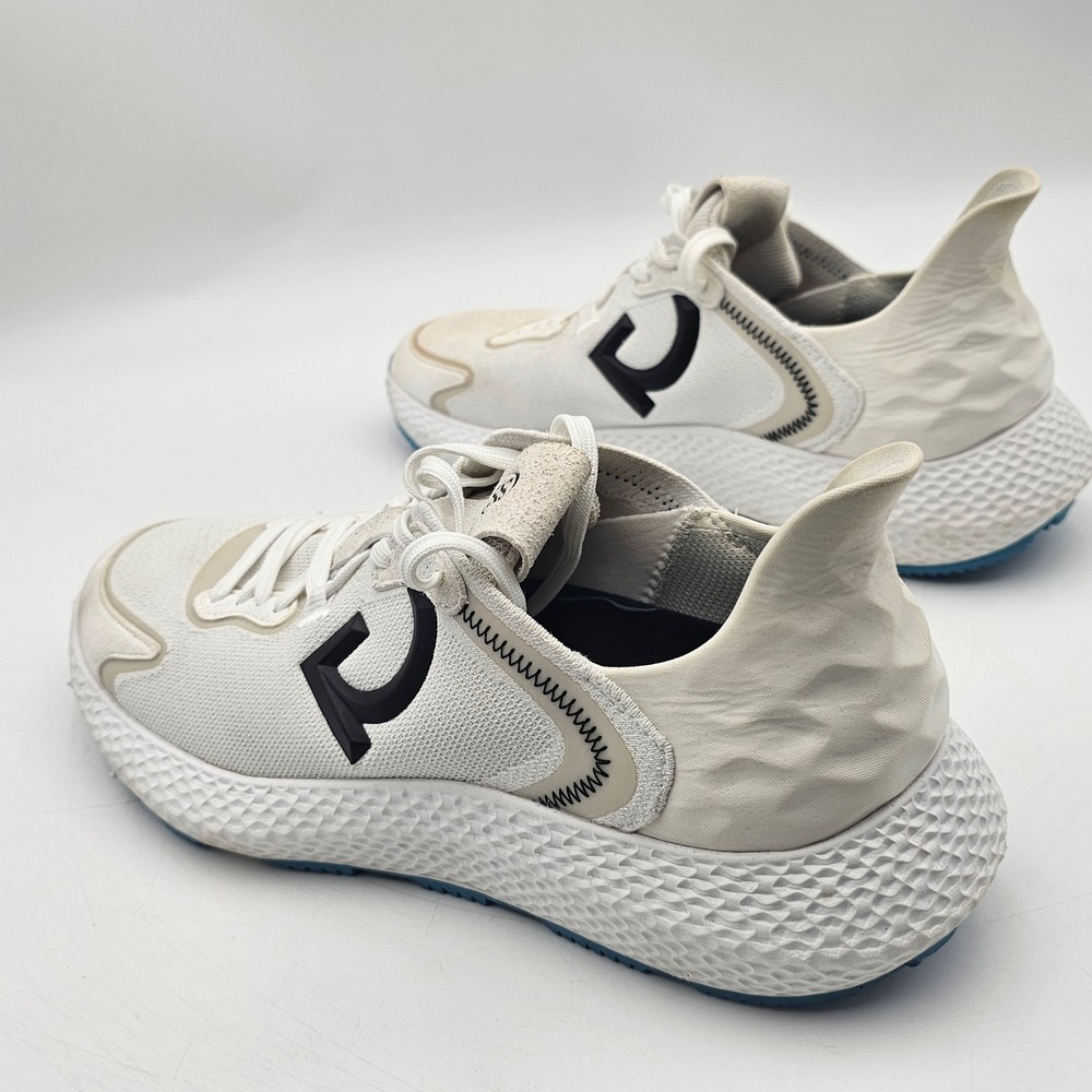 G/FORE MG4+ Golf Shoes Mens 10.5 Snow White Knit Sneakers G4MF21EF40 - Picture 8 of 13
